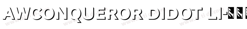AWConqueror Didot Li字体转换